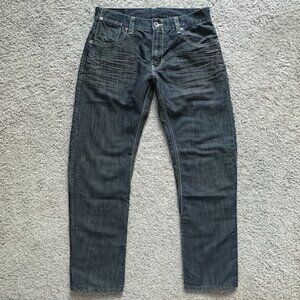 Levi's 514 Shipyard Mens Slim Straight Fit Jeans in Size 32x30 - Darkwash - EUC